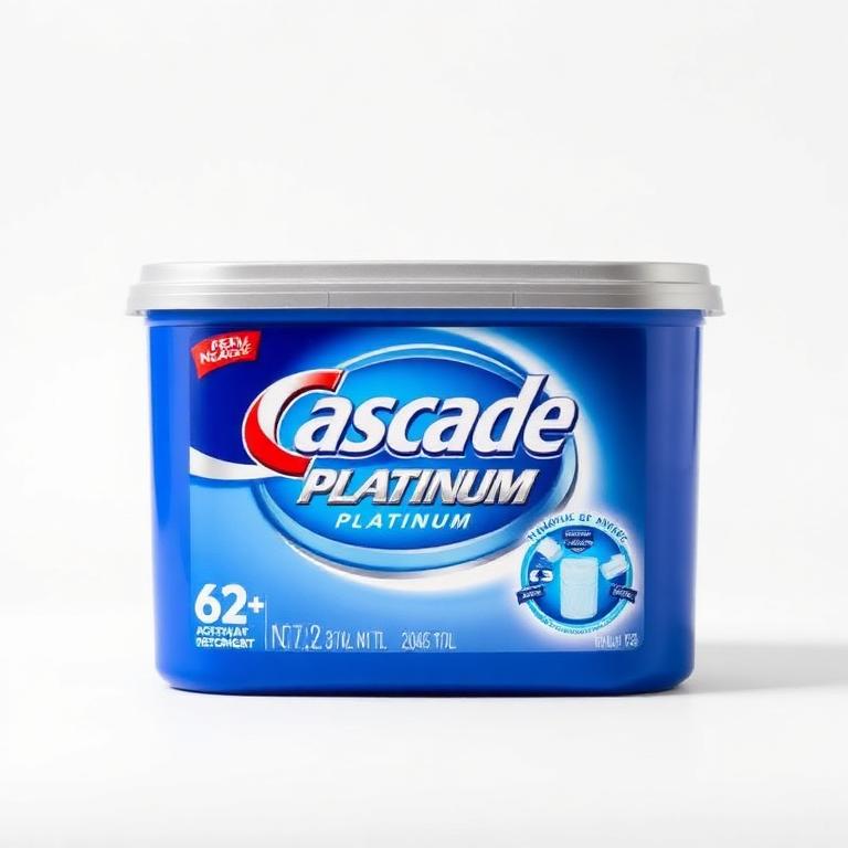 Cascade Platinum ActionPacs Dishwasher Detergent, 62 ct