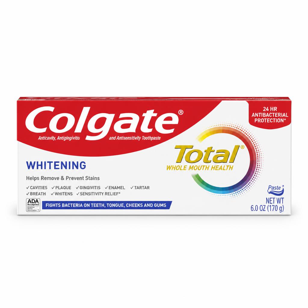 Colgate Total Whitening Toothpaste, 6 oz