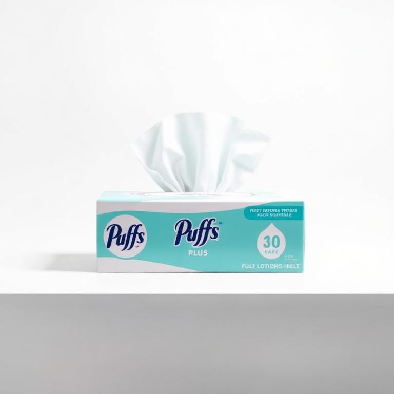 Puffs Plus Lotion Facial Tissue, 8 Boxes